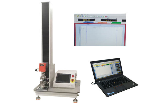 Single Column Tension Testing Machine With Tensile Grip 500kg Force
