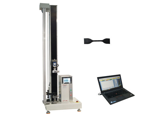 Single Column Computerized Tensile Tester With Large Deformation Extensometer